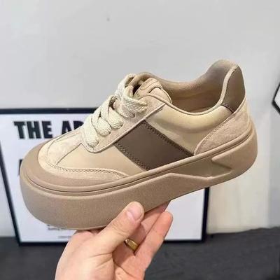 Korean Solid Color Bread Shoes Women's Shoes Comfortable and Versatile Platform Student Couple Commuting Fashion