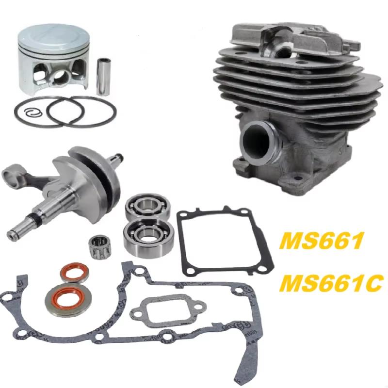 56mm Big Bore Cylinder Piston Crankshaft Bearing Gaskets Kit Fit For Stihl MS661 MS661C-M RZ Chainsaw Engine Rebuild Parts