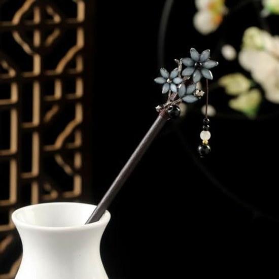 Kanzashi Simple Stylish Parts Accessory Hairpin Yukata Graduation Ceremony Bun Hair Ornament Single Insertion Charm Traditional Clothing Hairstyle He