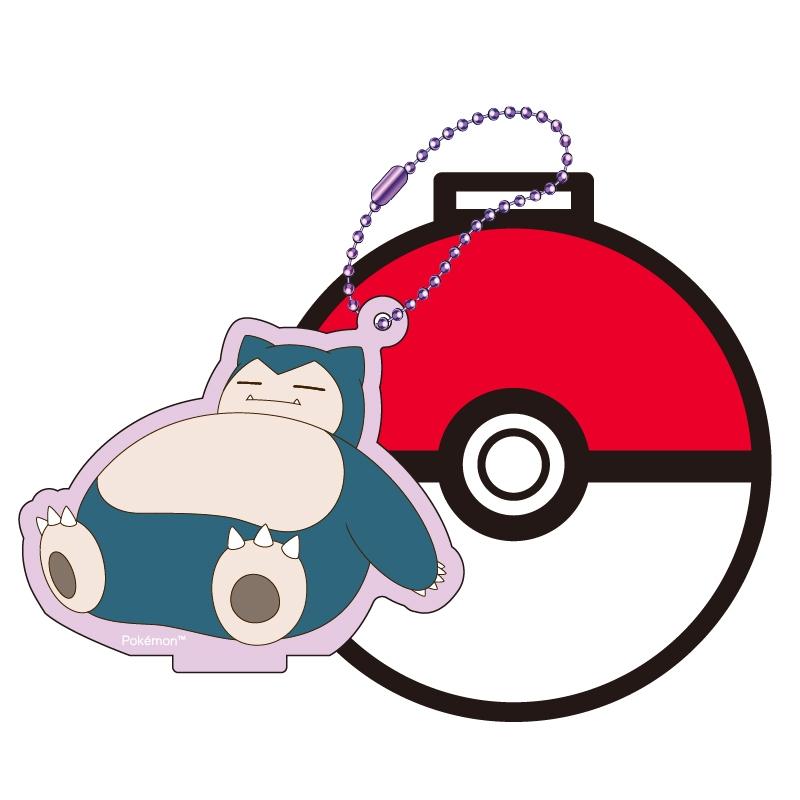 

Pokemon Stand Coaster Key Chain Snorlax Japan NEW