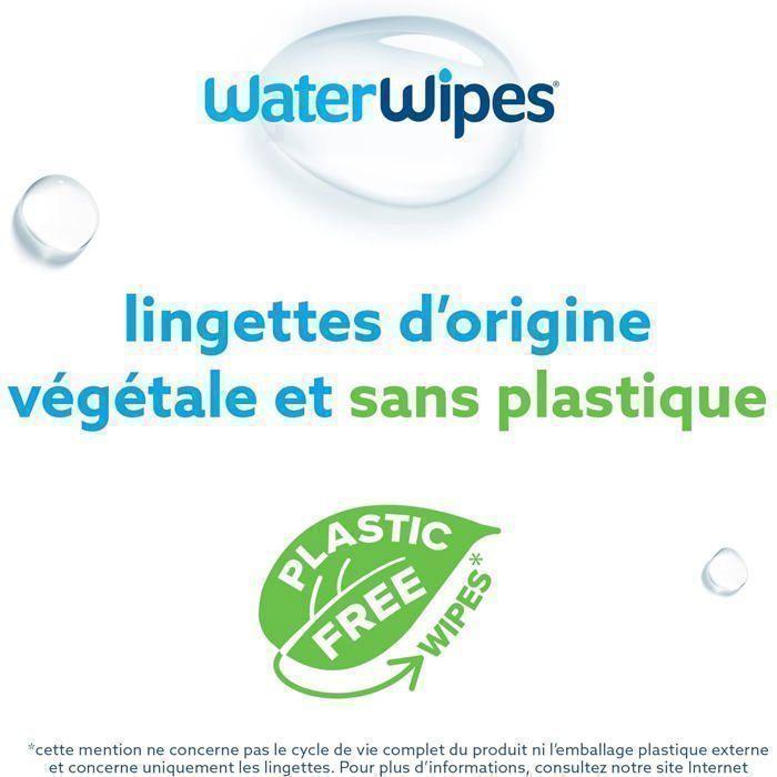 WATERWIPES paquet de 60 lingettes