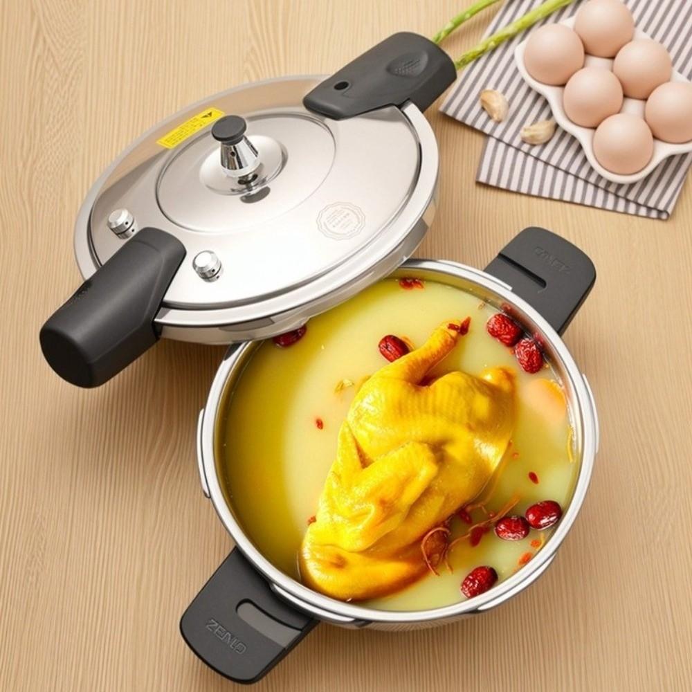 Stainless Steel High Pressure Cooker Explosion-Proof Gas Cooker Pot  Kitchen Cooking Tool