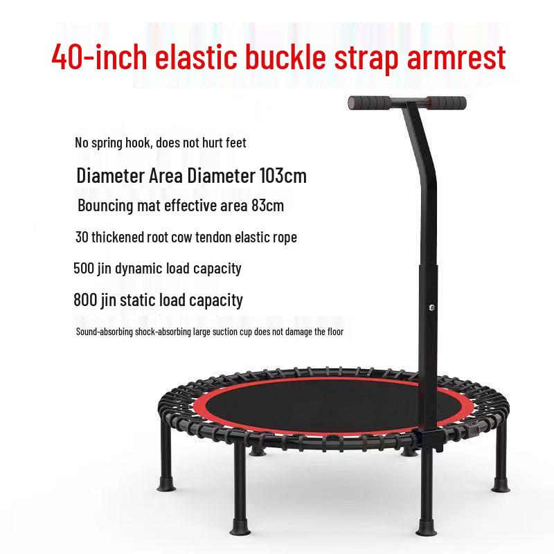 Indoor Trampoline for Kids & Adults: Compact Bouncing Bed for Home Use