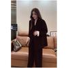 Spring 2023 Plus Size Women's Lightly Mature Mid-Length Suit Set - Chubby MM Professional Two-Piece Outfit