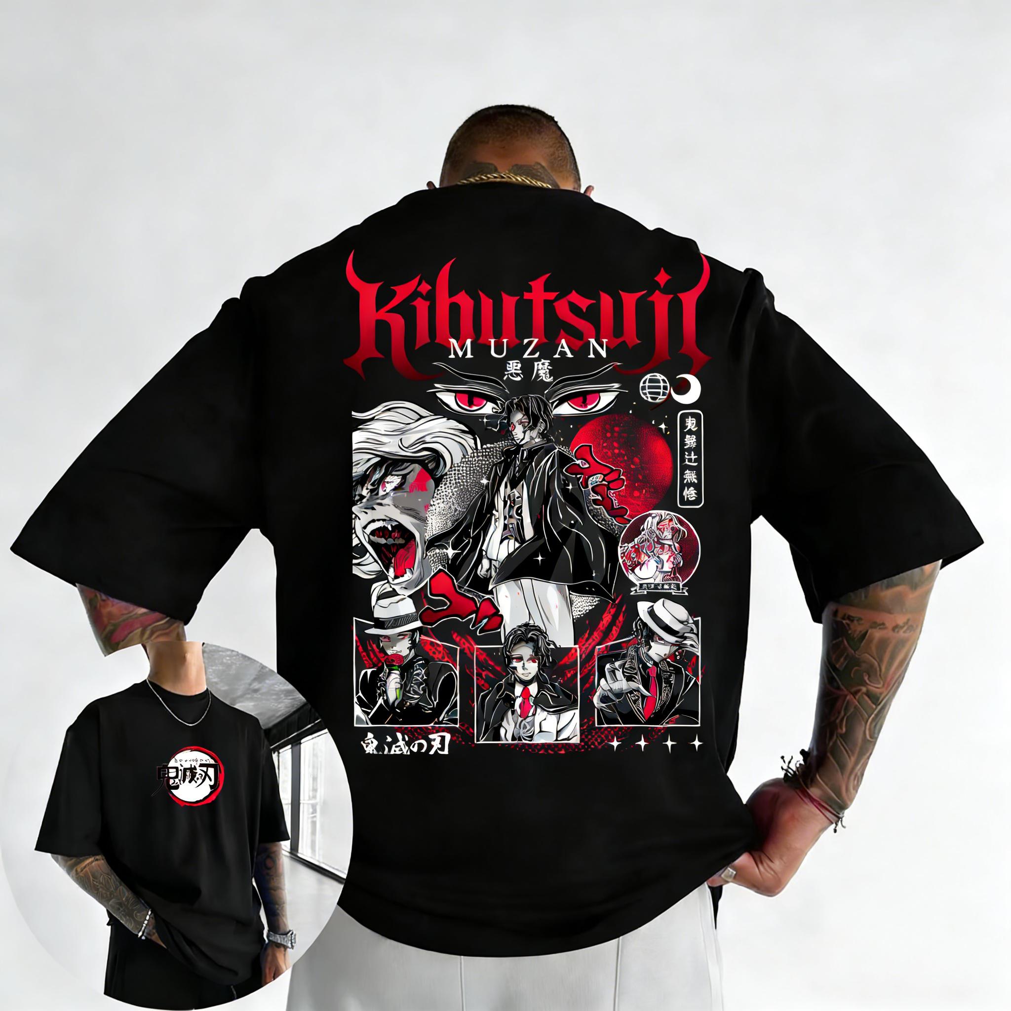 Ghost Slayer Anime Ghost Dance Tsuji Wushou Mens and Womens Casual Tshirt Summer Cotton Tshirt S