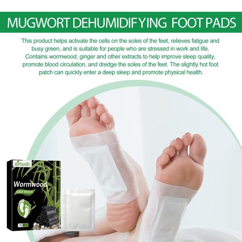Ximonth Aromatic Mugwort Foot Pads For Deep Cleansing And Relaxation 10pcs