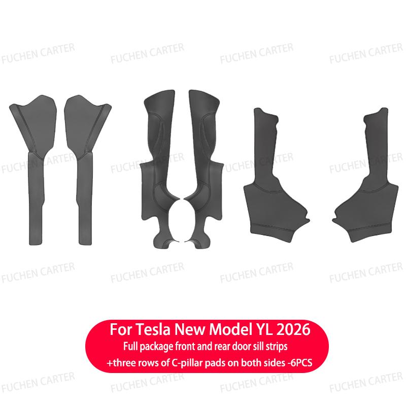 For Tesla ModelYL2026 LeatherTrunk Mat Full Coverage Waterproof Non-Slip Seat Backrest Protective Pad Cargo Liner Anti Dirty Mat