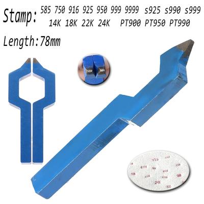 14K 18K 22K 24K 925 Sterling Zilver Sieraden Stempel Pons Vorm Markeringstool voor Ringen Armband Oorbellen Gespen Maken