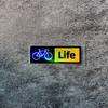 2PCS Bike Life Waterproof Vinyl Sticker, Fashion Decal for Car Motorcycle Bicycle Helmet Exterior Styling Decor Accessories