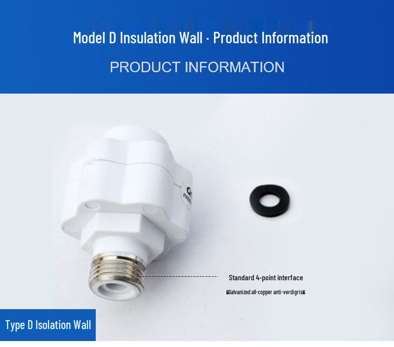 Universal Copper Electric Water Heater Anti-Leakage Device with Isolation Wall and Copper Head