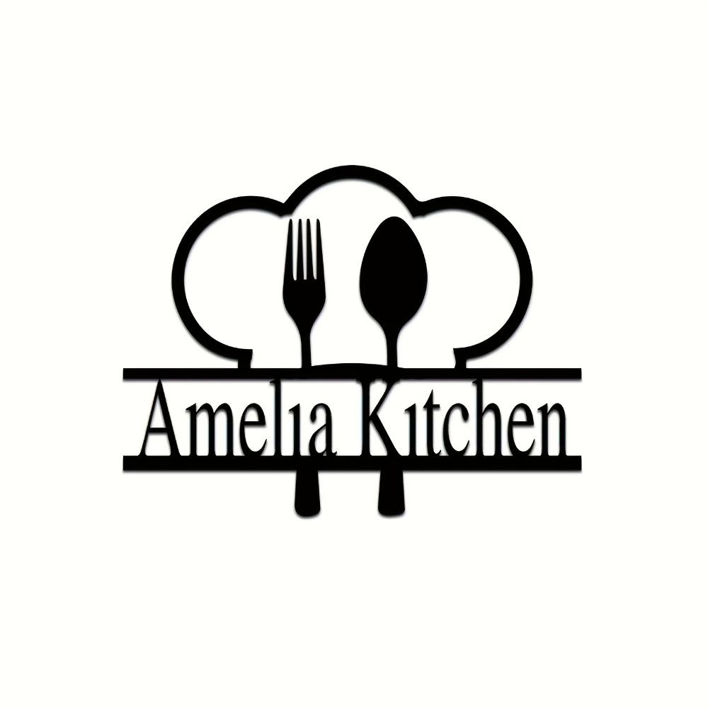 Chef Hat Metal Wall Art Kitchen Decor for Cooks Restaurant Sign