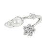[Star Bead Romance] Stars Full Of Diamonds Zircon Cross Opening Ring Exquisite Elegance Personality High Sense Ring Woman