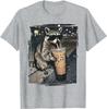 Waschbär trinkt Eiskaffee Lustiges Tier-Meme T-Shirt Unisex Sommer Baumwollkleidung Mode Rundhals Kurzarm T-Shirt