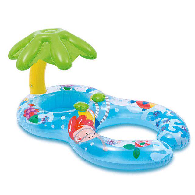 Inflatable Circle Baby Swimming Ring Double Baby Pool Accessorie Children Swimming Circle Baby Float