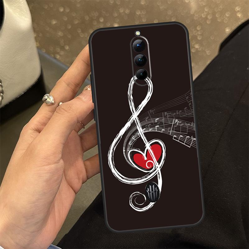 Minimalist Music Lover Case For ZTE Nubia RedMagic 6 7 6S 7S Pro 5G 6R RedMagic 10 Air 9 8 8S 9S 10S Pro Plus Cover