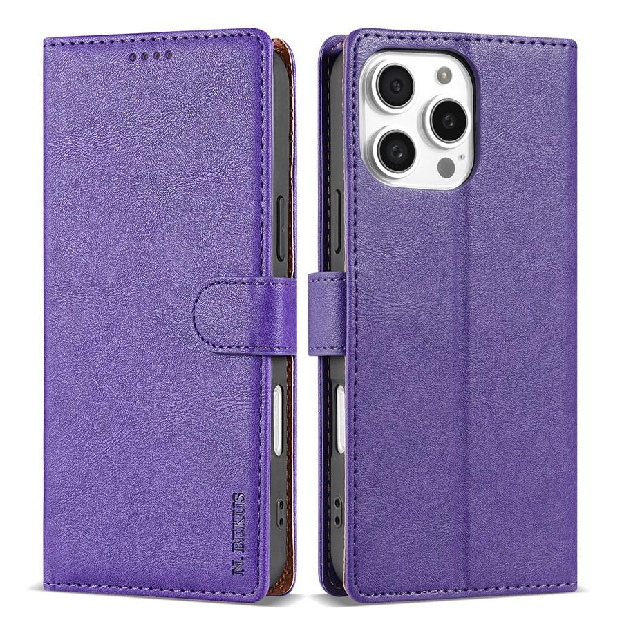 Lujosa funda de piel sintética para teléfono con hebilla de cierre magnético de seguridad para iPhone, Samsung, Google, Motorola Slim Premium, tarjetero para 3 tarjetas y billetera con soporte