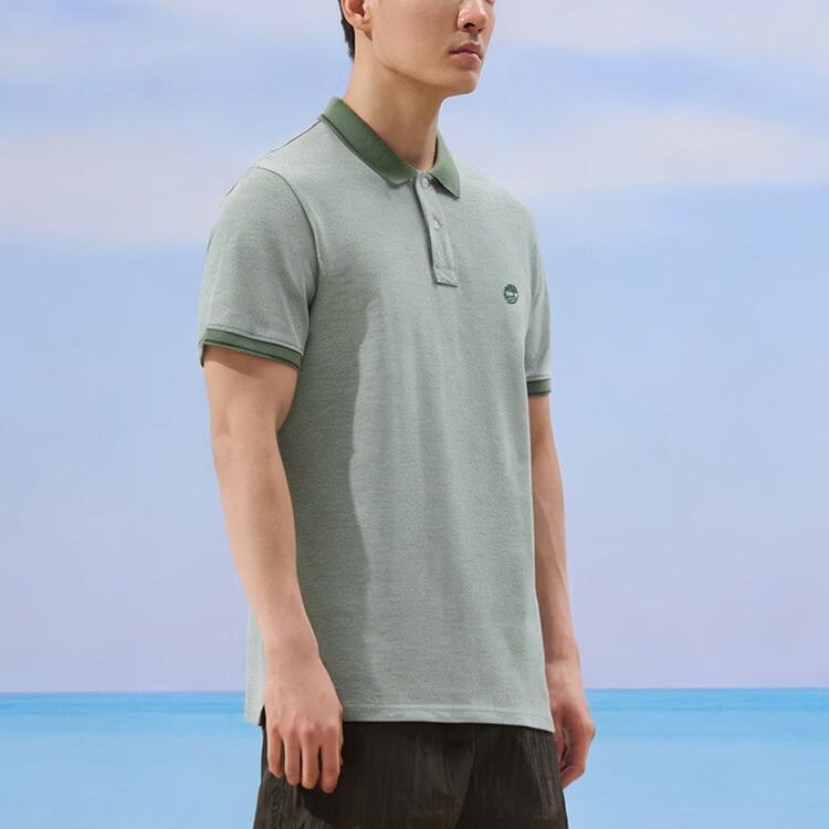 Timberland Comfortable Versatile Moisture-Wicking Breathable Short Sleeve Polo Shirt Men tops A2PFM-A6Z