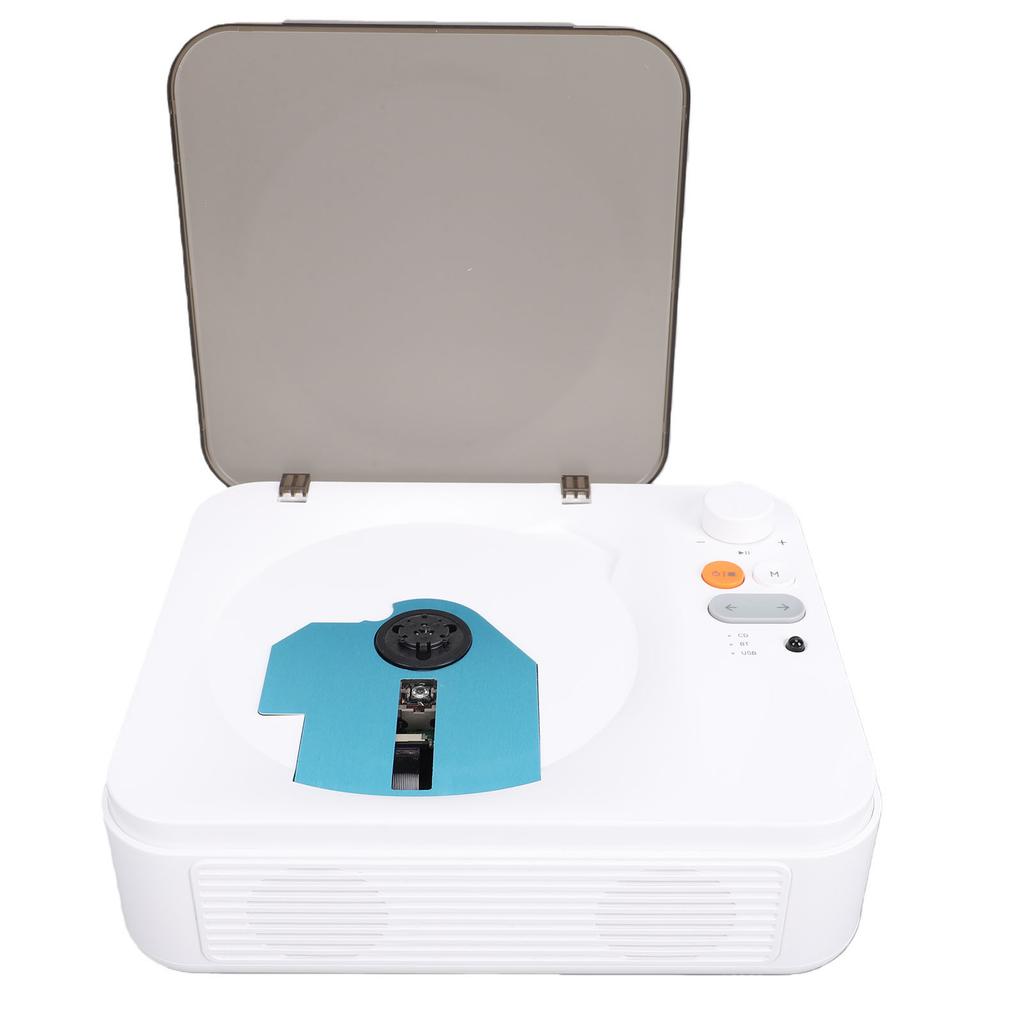 Bluetooth CD Player Dual Speaker Retro Portable CD Player with USB AUX Remote Control Headphone Jack for Home