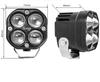 3 Inch 40W Square Car LED Work Light 5D Lens Yellow White Dual Color High Low Beam Bumper Fog Inspection Spotlight