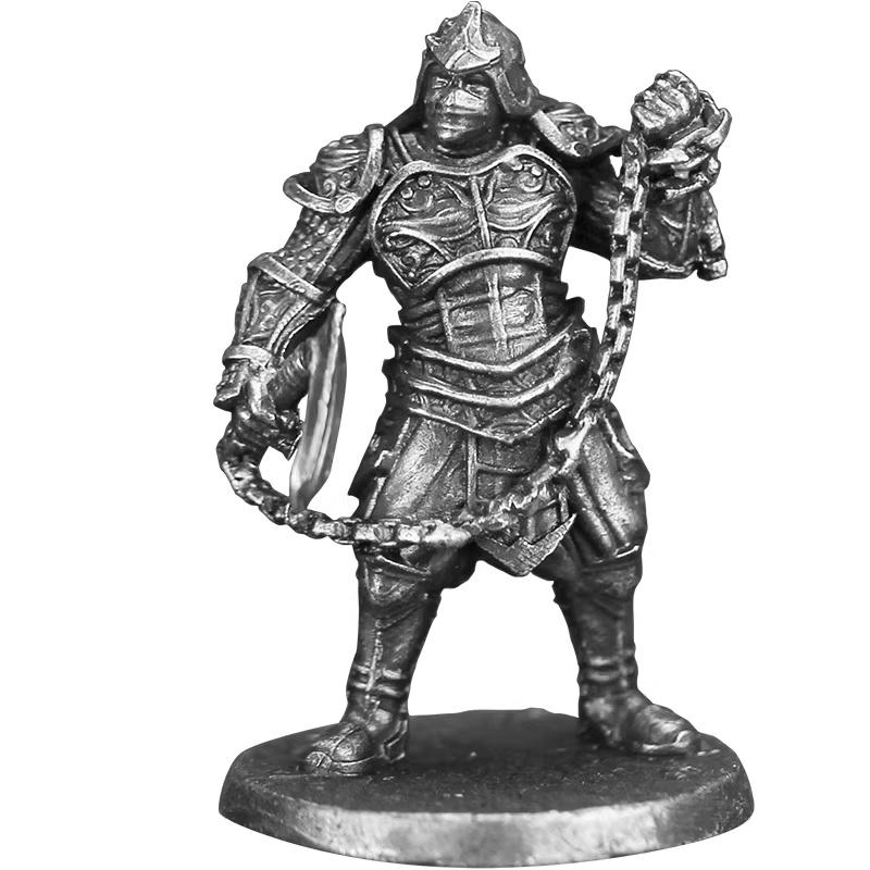 New Metal Chess Piece Samurai Ninja Ancient Soldier Model Toy Desktop Game Gift Display Piece Static Figure Collectible Model