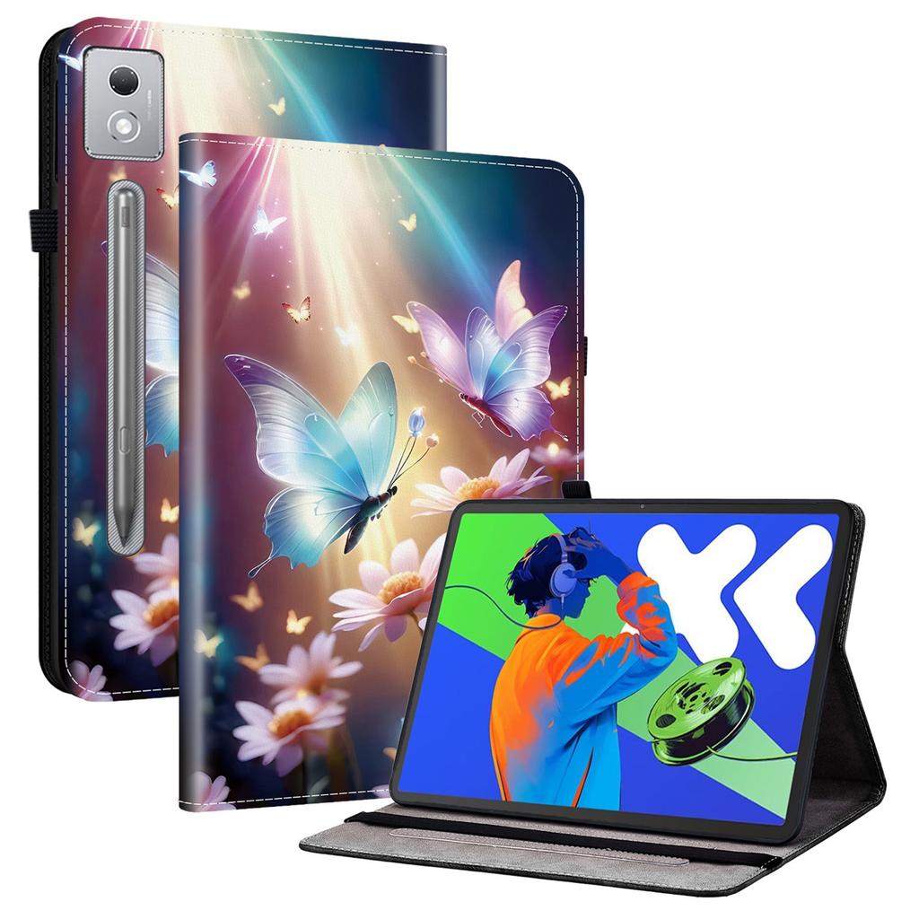 Husă din piele pentru Lenovo Idea Tab Pro/Tab P12 Pro 12.7 2025/Xiaoxin Pad Pro 12.7 (2025) Husă pentru tabletă cu suport imprimat cu model