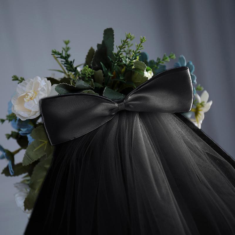 Children's Bridal Veil with Bow Headpiece - Princess Hair Accessory for Wedding Dress or Gown