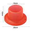 10PCS G1/2 Faucet Leak-Proof Sealing Gaskets, Silicone Triangle Valve Washers for Hot & Cold Water, 25mm OD, White Red Blue