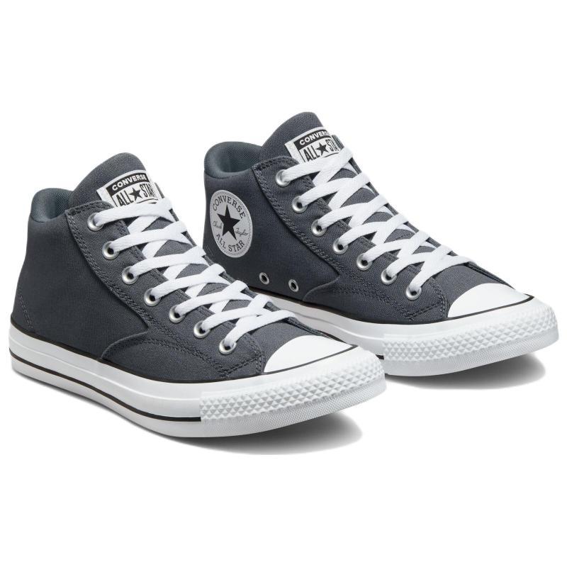 Converse Chuck Taylor All Star Malden Street Comfortable and Versatile Mid-Top Canvas Shoes for Men and Women in Grey