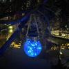 Solar Glass Crackle LED Garden Light
