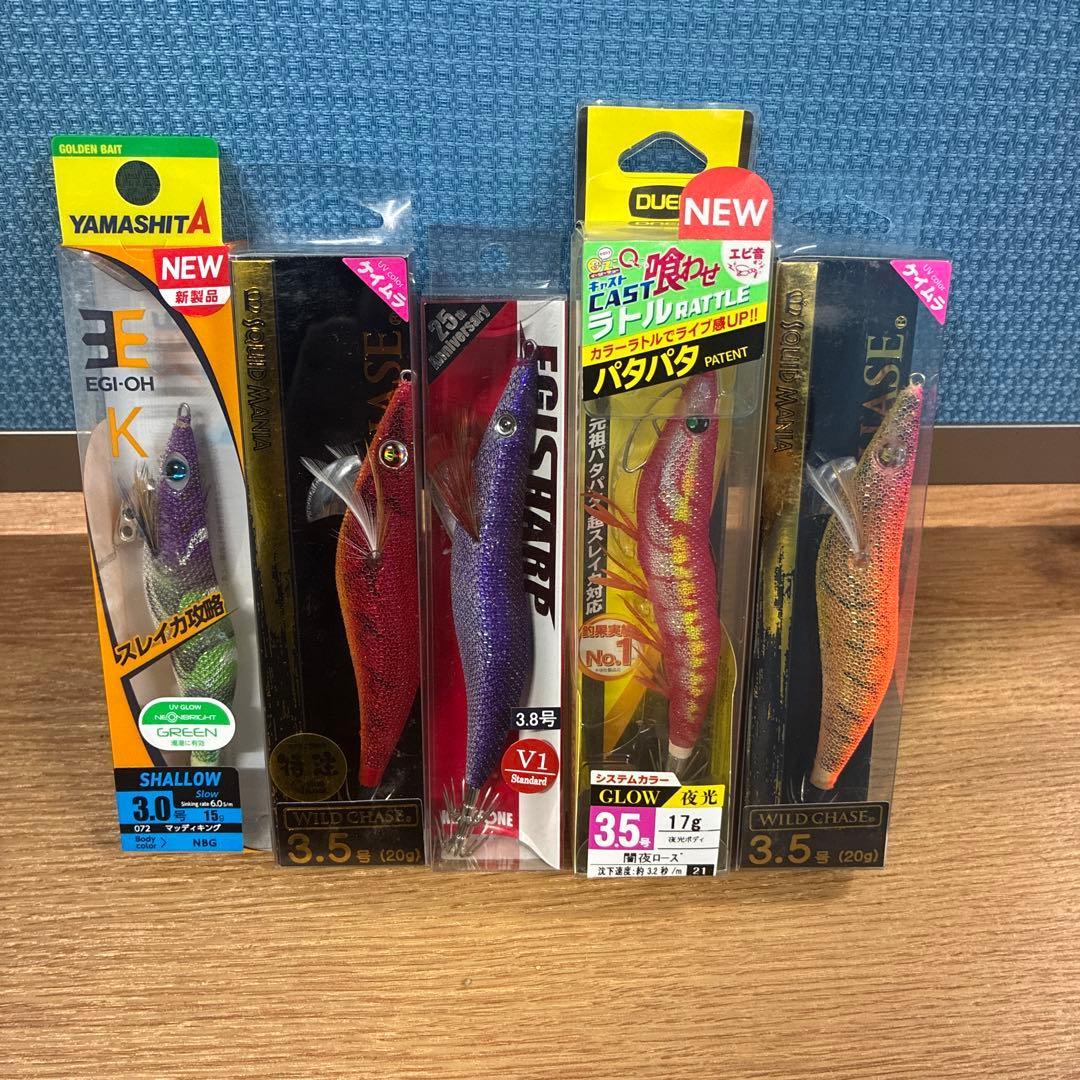 Used Egi 5 piece set YAMASHITA DUEL and others