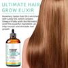 Organic Rosemary Castor Hair Growth Oil and Scalp Massager Set, Rosemary Castor Oil For Hair Growth, Hair Styling Oils for Dry, Itchy Scalp