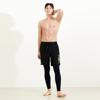 Beijigelleu Men'S Hooded Zip-Up Rash Guard Beach Shorts Water Leggings Set Bem-W916Y