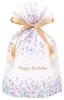 Indigo Birthday Wrapping Bag, Medium, Pastel Drop White, PG362
