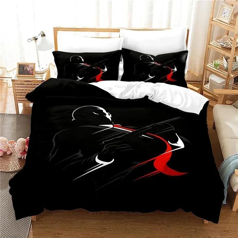 Digitaldruck Ihr König Ihre Königin Schwarze Bettdecke Bettwäsche-Sets Schlafzimmer-Bettdecken-Set Heimtextilien Bettwäsche Luxus 240x220 Bett-Set