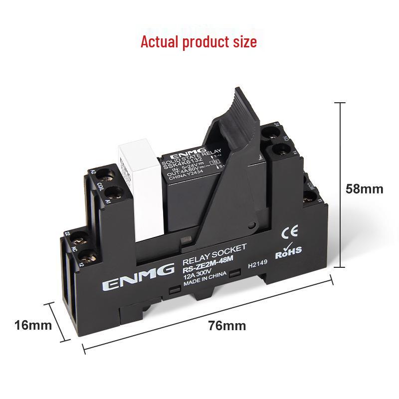 Enjue DIN Rail Solid State Relay SSK10D6132: DC Control 5~24V, AC 220V