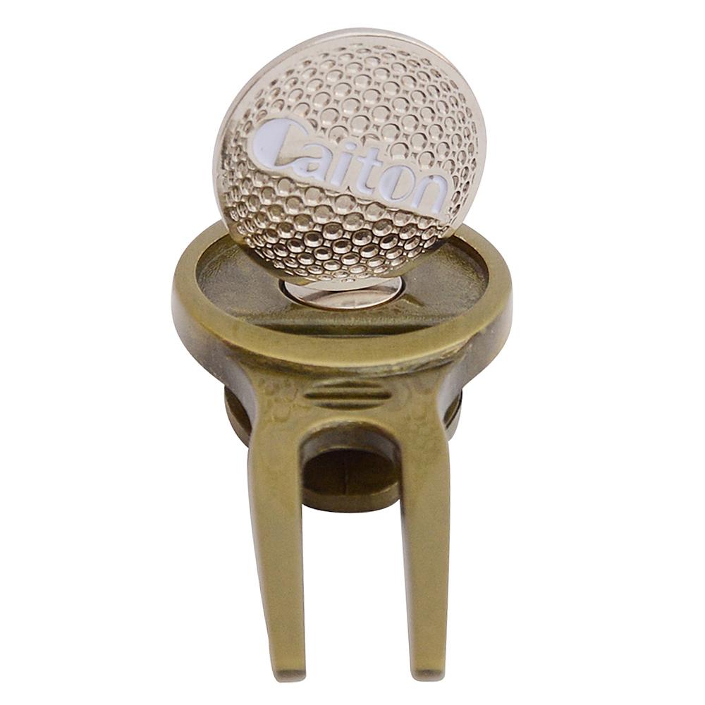 Putting Green Fork Silver Zinc Zinc Zinc Alloy Golf Divot Tool Golf Pitchfork Ball Fork Golf Marker Pitch