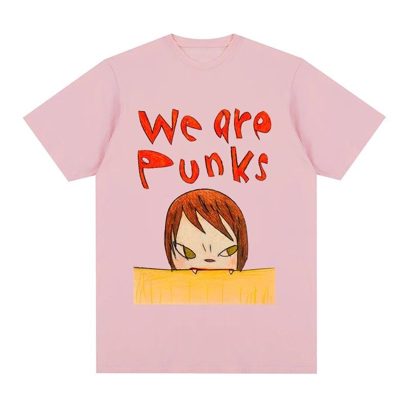 Футболка Yoshitomo Nara we are punks, хлопковая футболка унисекс, новая футболка, женские топы 4XL