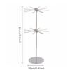 Rotating Necklace Holder Jewelry Display Rack | Sturdy Round Flat Base,