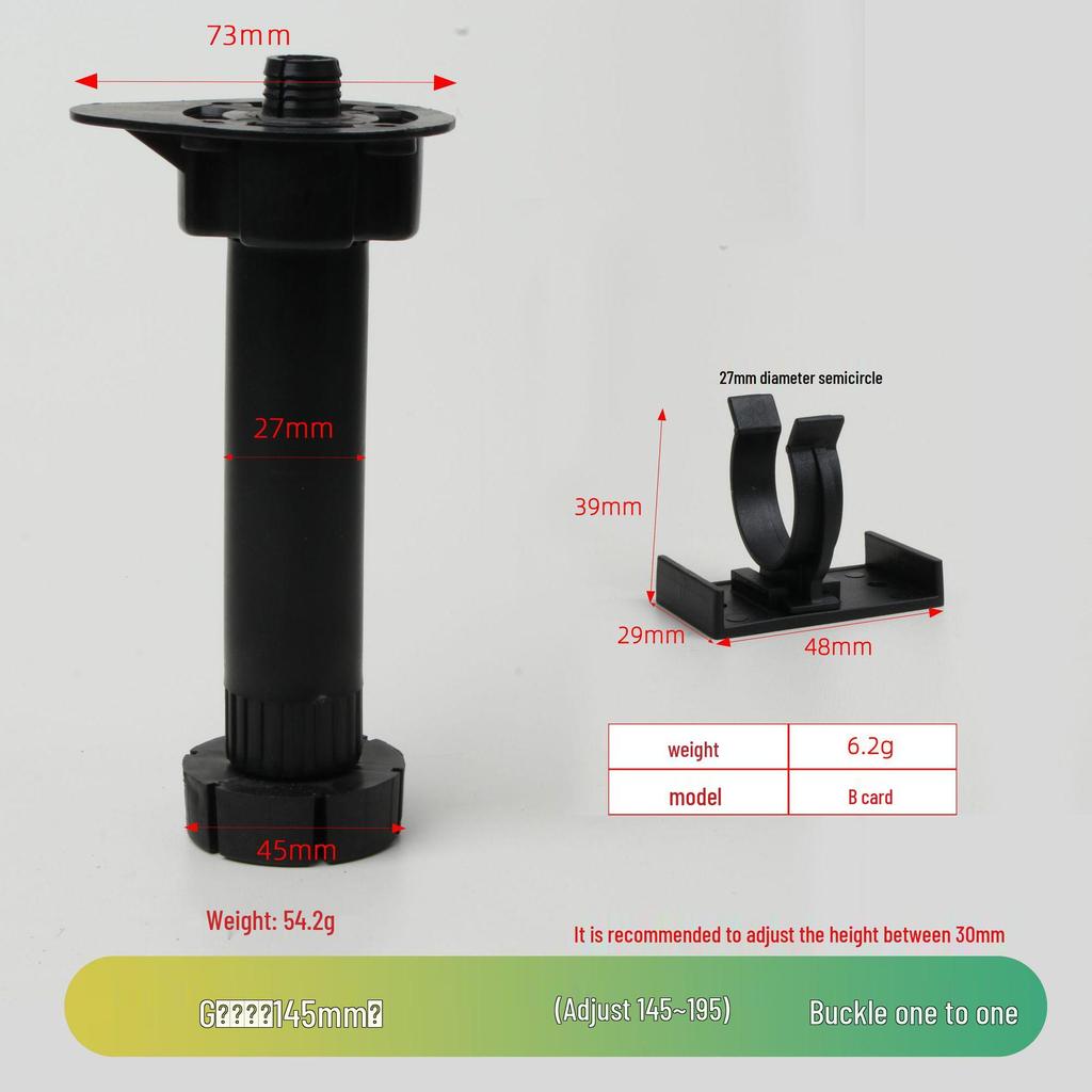 Adjustable Cabinet and Sofa Legs - Thickened ABS Plastic Support