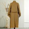 New Wool Coat Stand-up Collar Lace-up Medium and Long Warm Commuter Wool Double-sided Woolen Coat Jacket