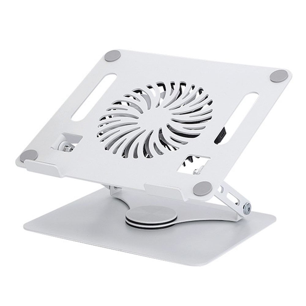 Aluminum Notebook Holder 360-degree Rotation Laptop Riser Durable Laptop Stand for Desk