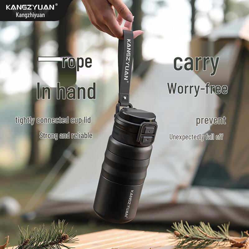 KANGZYUAN 316 Stainless Steel Insulated Dual-Drink Sports Water Bottle