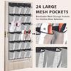 Breathable Storage Bag For 24 Pairs Of Shoes Heavy-duty Door Hanging Bag Shoe Storage Bag 24 Grid