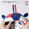 Durable TPU Dog Soccer with Nylon Tabs France FFF Dogs Football Toy Chew-resistant Puppy Interactive Toys Ball Pets Supplies