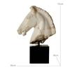 Horse Head Sculpture Decorative with Pedestal Vintage