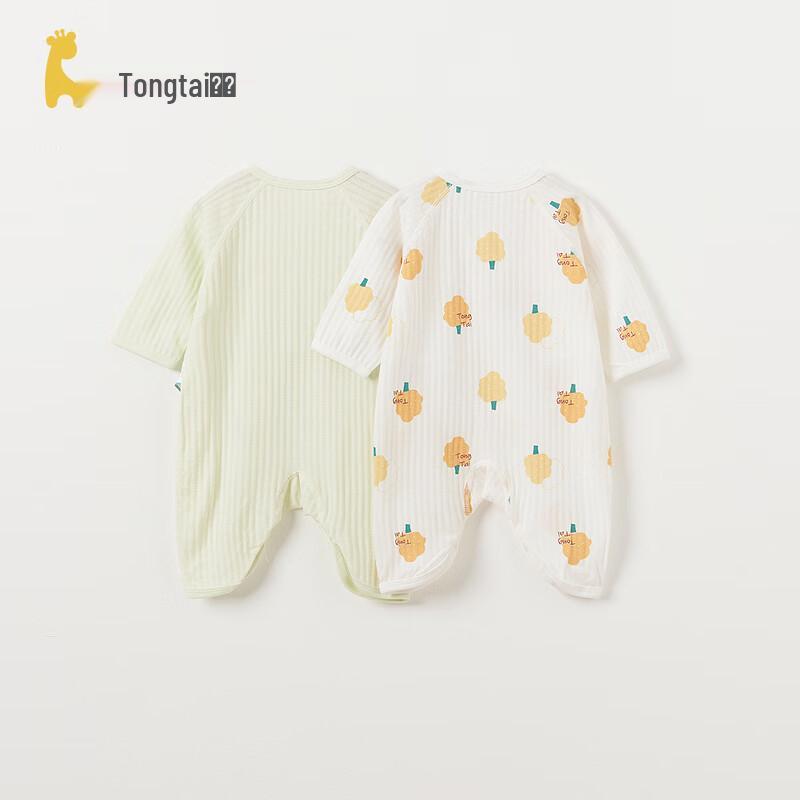 Tongtai Infant Summer Cotton Butterfly Romper 2-Piece Set 59