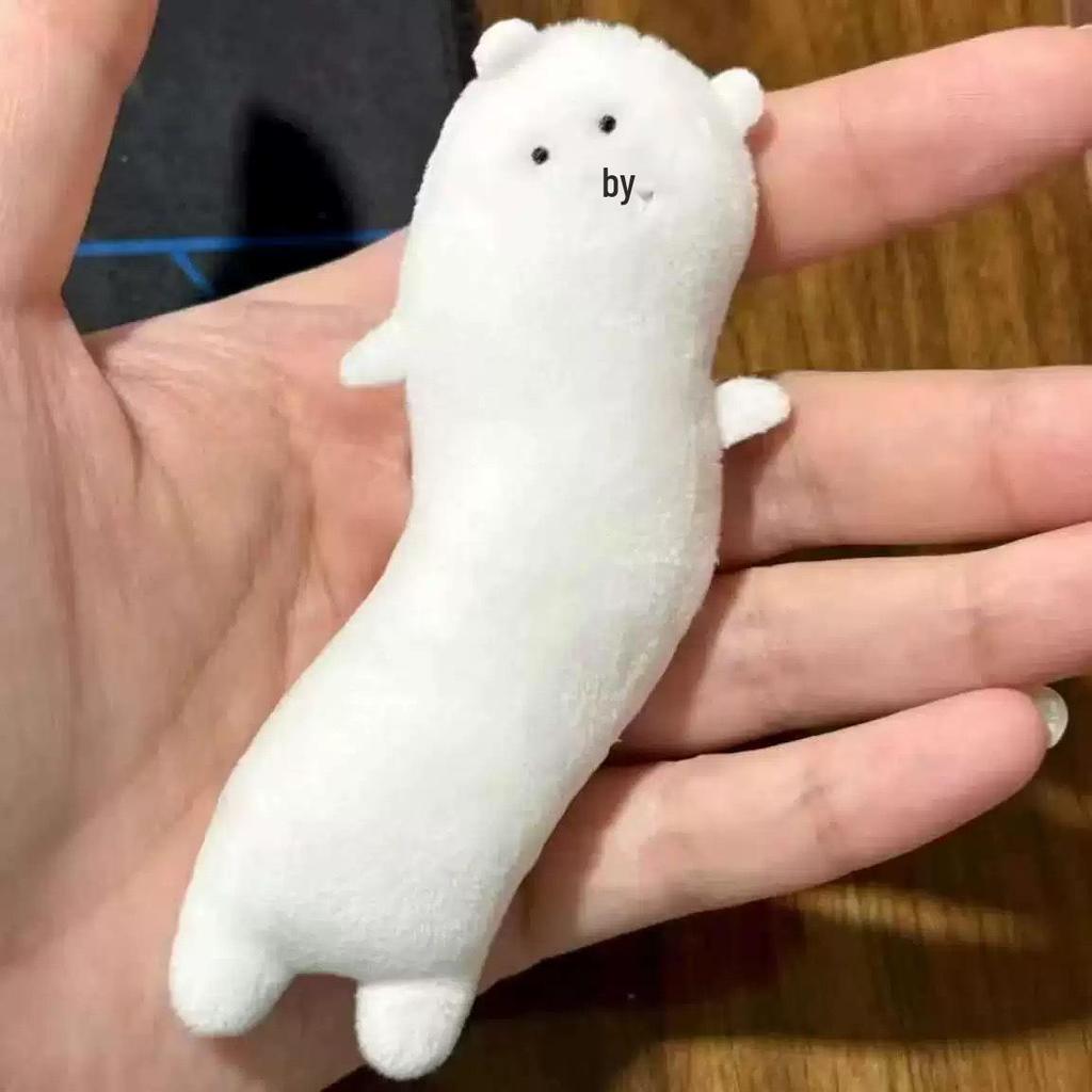 Adorable Wiggle Bear Keychain: Self-Deprecating Plush Bear Pendant, Long Strip Ornament - Perfect Gift for Friends