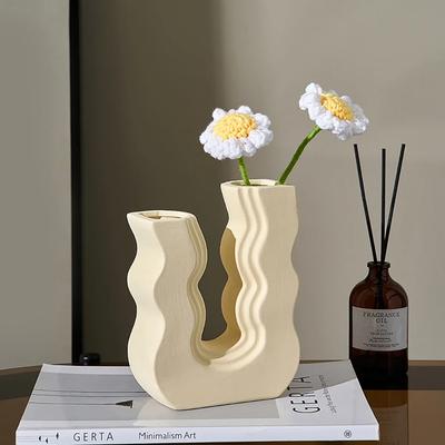 Modern Creative Ceramic Vase Morandi Colorful Room Decor Geometric Art Flower Vases Home Decoration Accessories Ornaments Gift