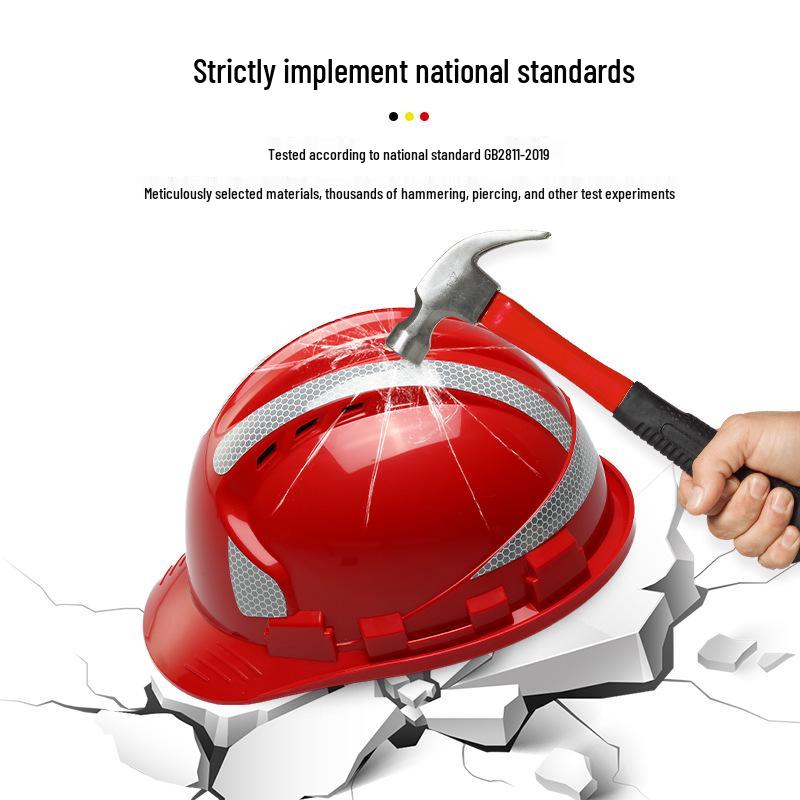 Reflective Strip ABS Insulated Safety Helmet for Construction Site