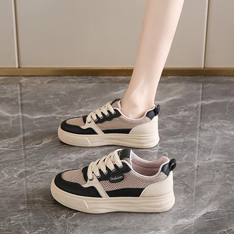 

Sneakers new spring and autumn mesh breathable casual pregnant women flat shoes hollow board shoes 35